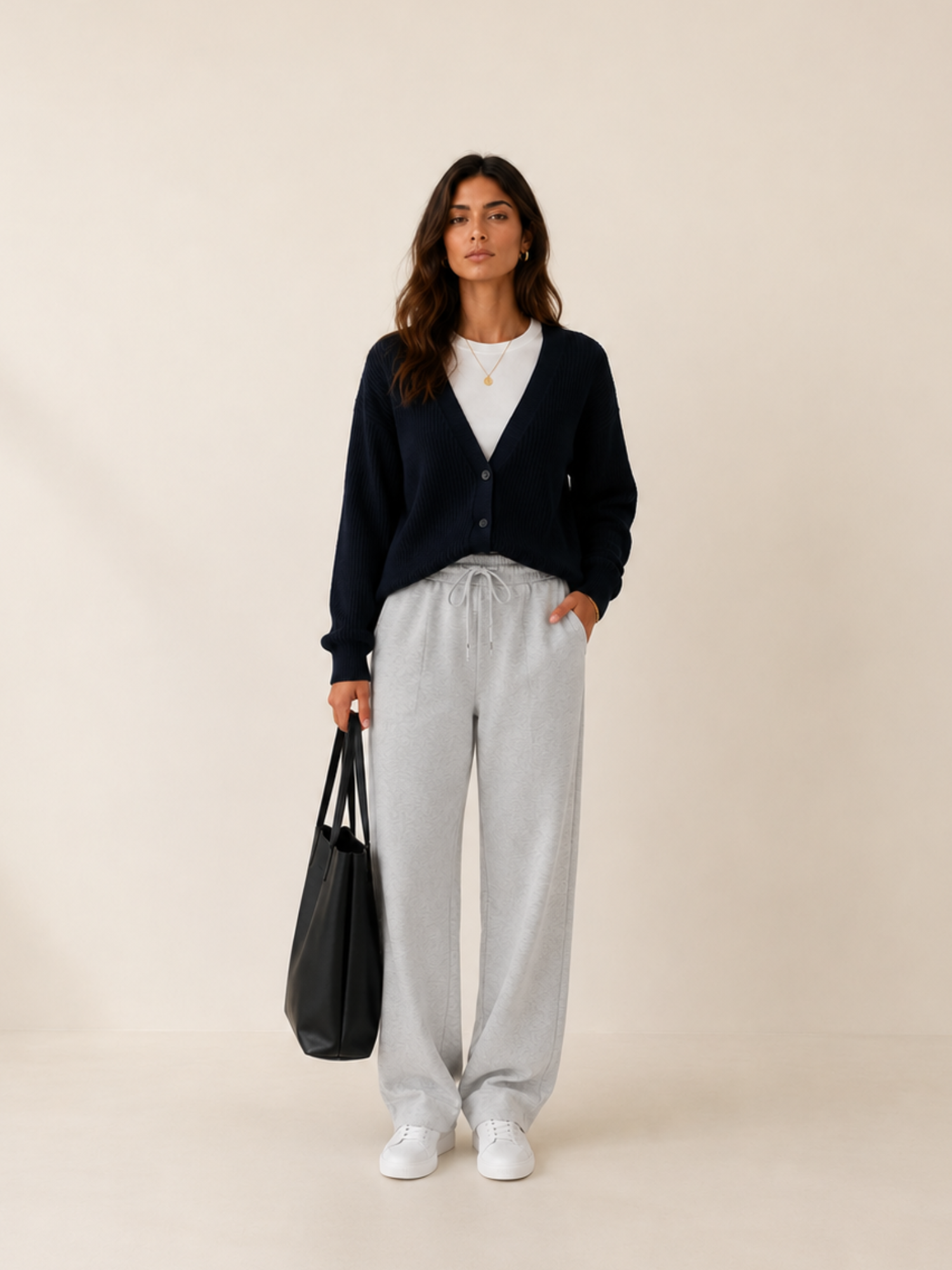Cardigan Oversize en Maille 6 Boutons