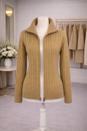 Gilet en Maille Torsadée