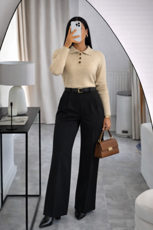 Pull Large Boutonné