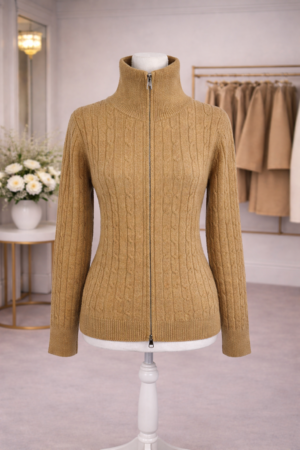 Gilet en Maille Torsadée