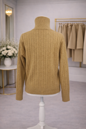 Gilet en Maille Torsadée