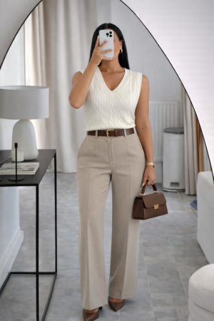 Haut Sans Manches à Torsades