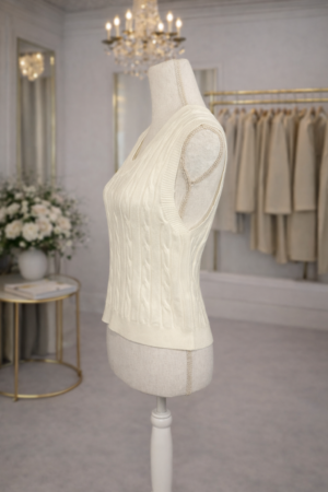 Haut Sans Manches à Torsades