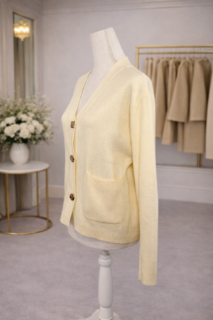 Gilet Boutons Dorés