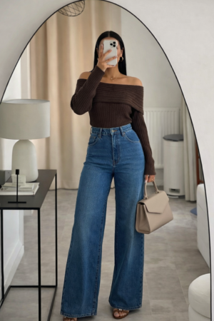 Haut à épaules découvertes coupé