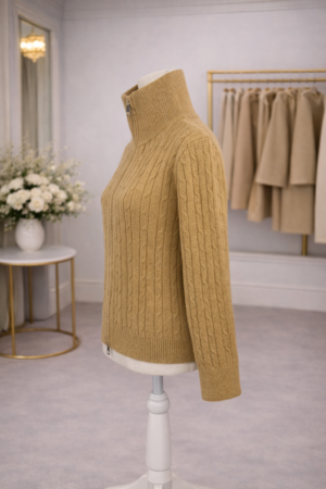 Gilet en Maille Torsadée