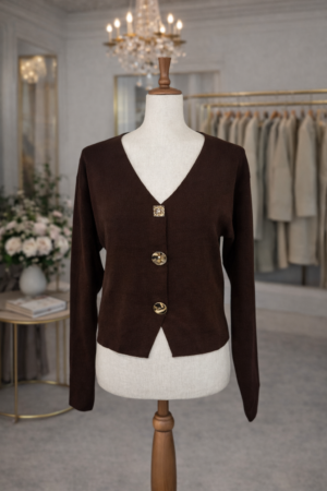 Gilet Boutons Dorés